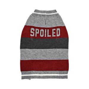 Spoiled Striped Color Block Dog Sweater X-Small